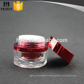 15ml 30ml 50ml UV process red cosmetic packaging jar for cream